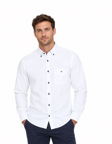 Daniel Grahame Long Sleeve Casual Shirt - White