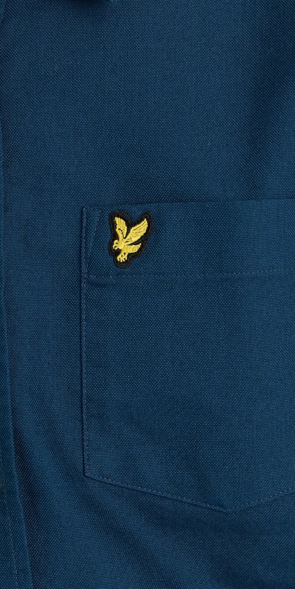 Lyle & Scott Plain Flannel Casual Shirt - Aegean Blue