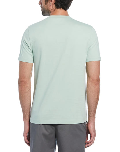Original Penguin Embroidred Pete T-Shirt - Silt Green