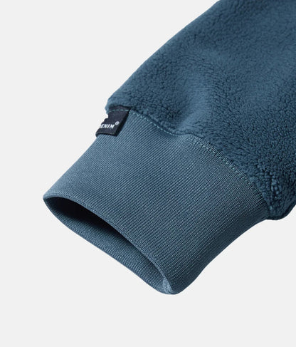 Rivet & Denim Snapper Half clip Button Fleece Sweatshirt - Ensign