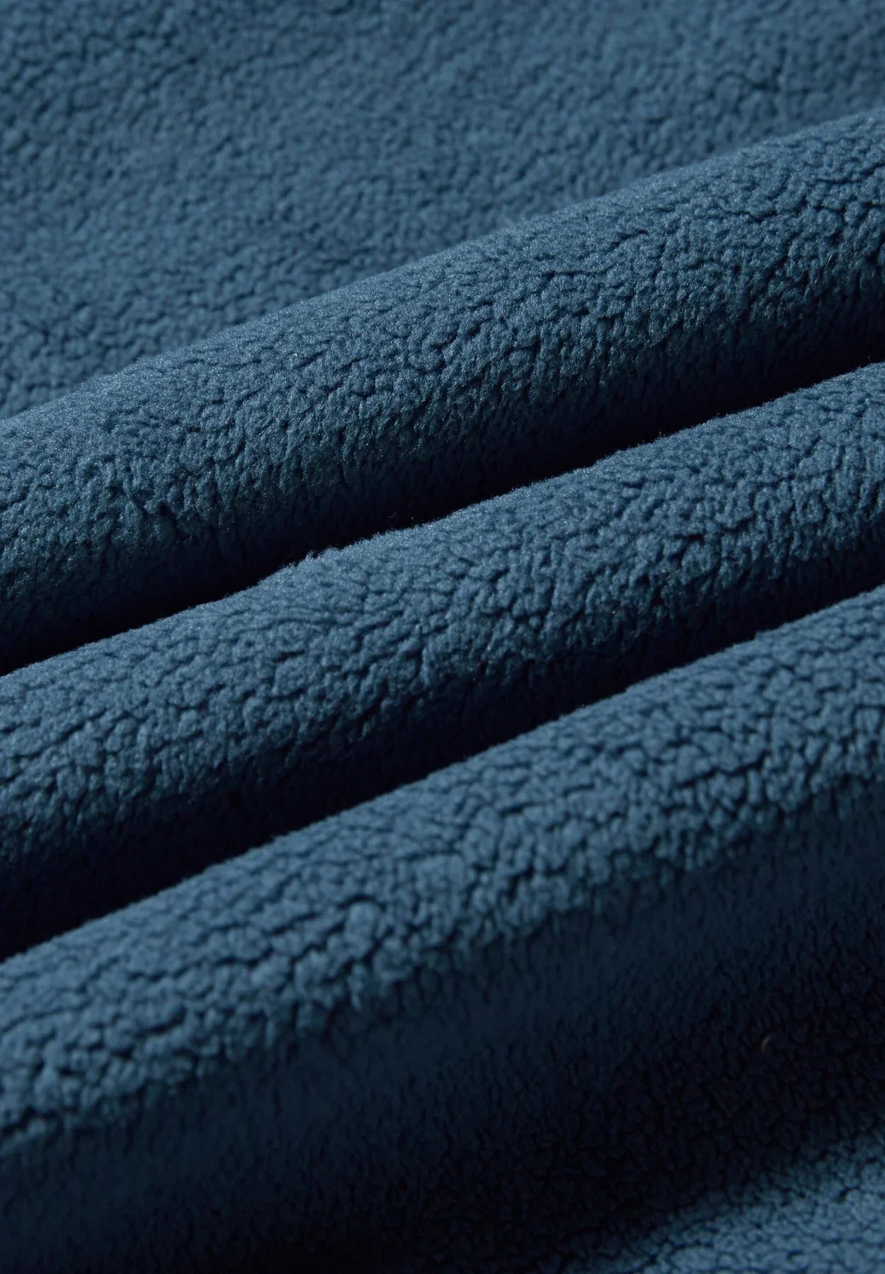 Rivet & Denim Snapper Half clip Button Fleece Sweatshirt - Ensign