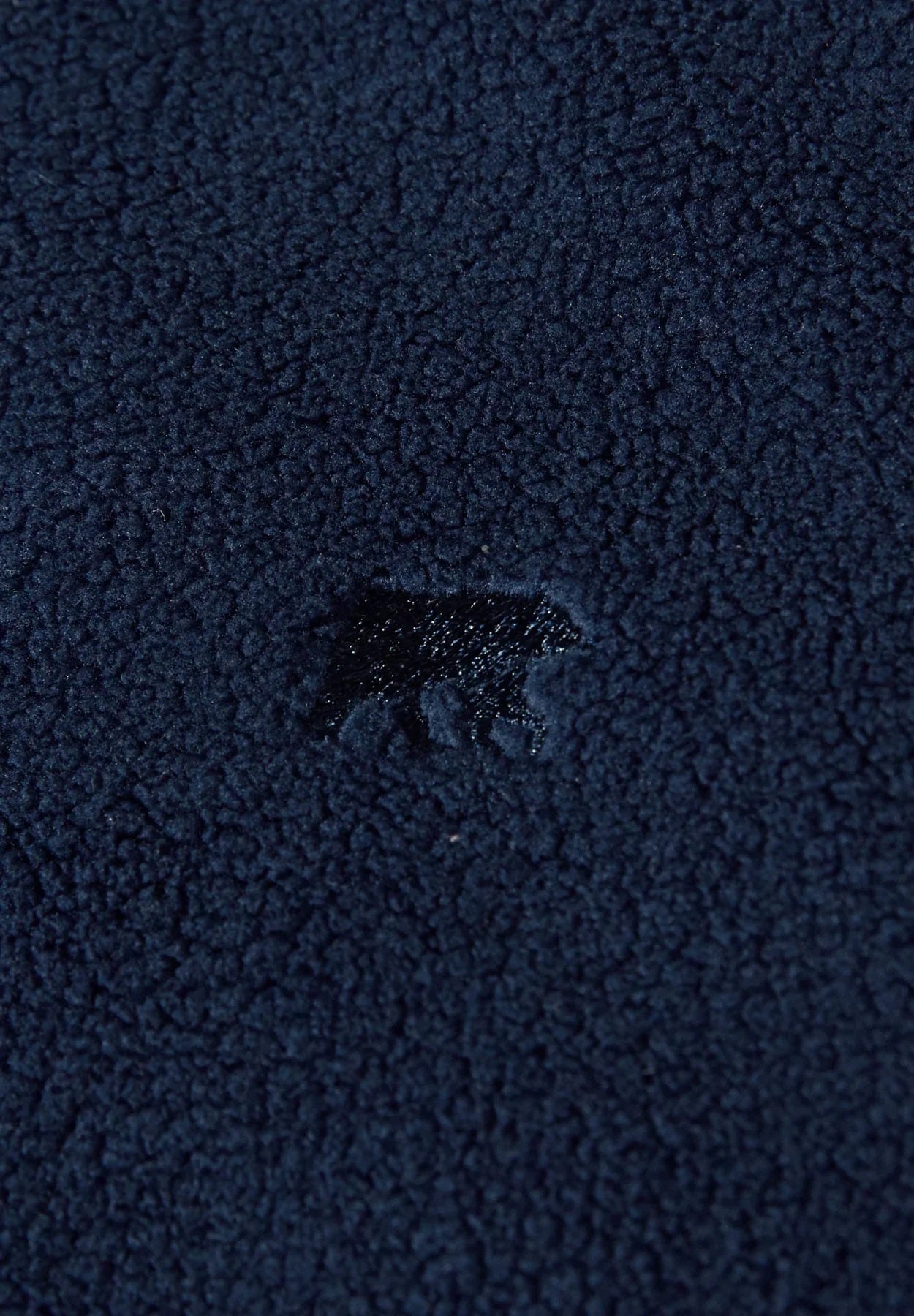 Rivet & Denim Snapper Half clip Button Fleece Sweatshirt - Navy