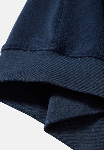 Rivet & Denim Snapper Half clip Button Fleece Sweatshirt - Navy