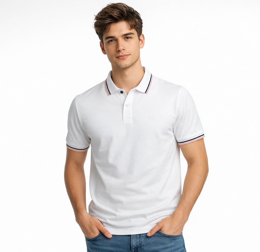 Mish Mash Sportivo Regular Fit Polo Shirt - White