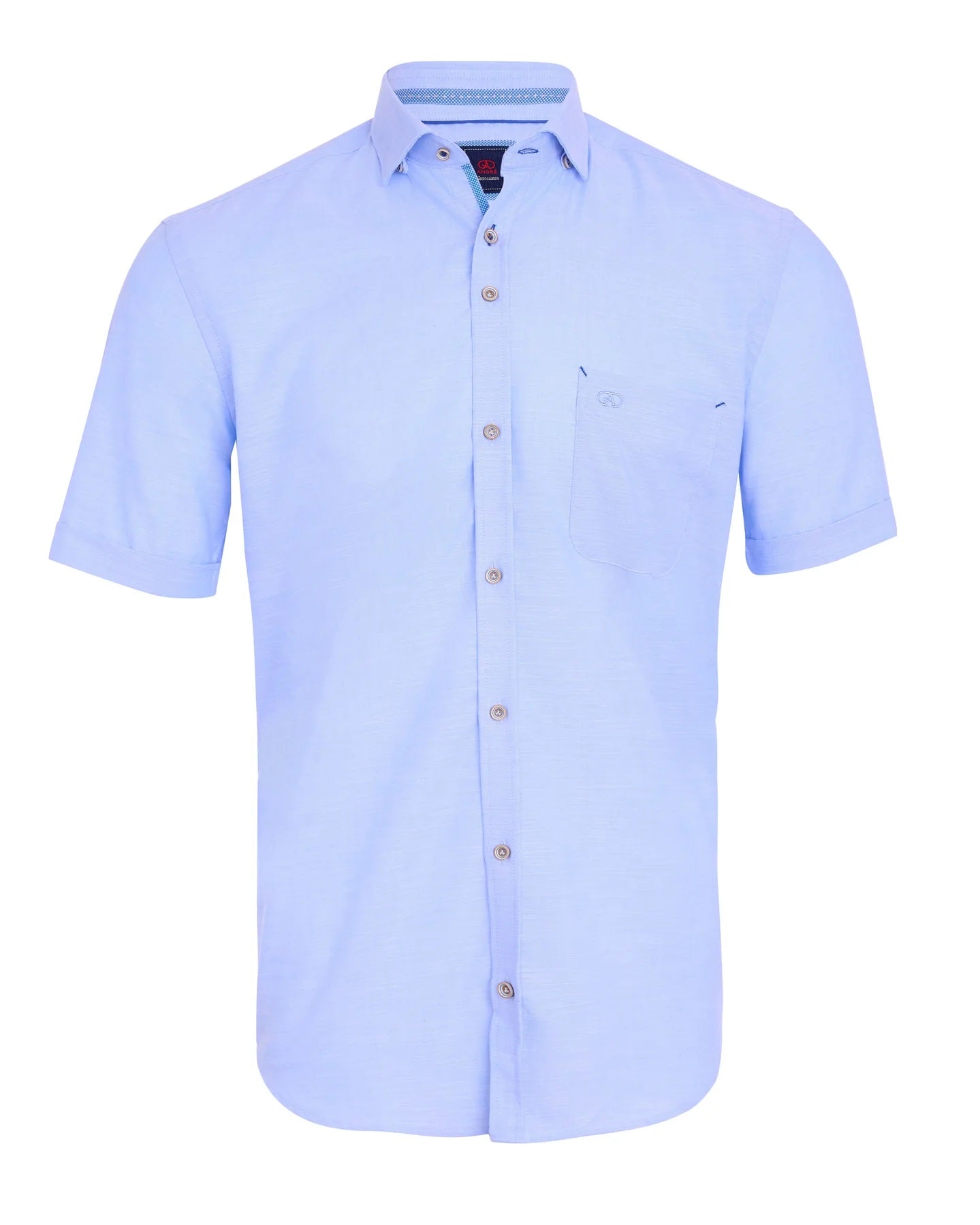 Andre Stein Short Sleeve Oxford Shirt - Blue