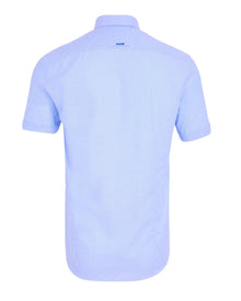 Andre Stein Short Sleeve Oxford Shirt - Blue