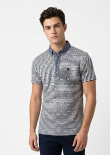 Mish Mash Sunny Short Sleeve Polo Shirt - Blue