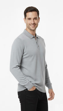 6th Sense Super Long Sleeve Polo Shirt - Alloy