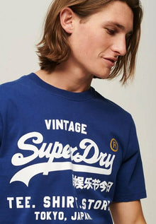 Superdry Vintage Logo Store Classic T-Shirt - Supermarine Navy