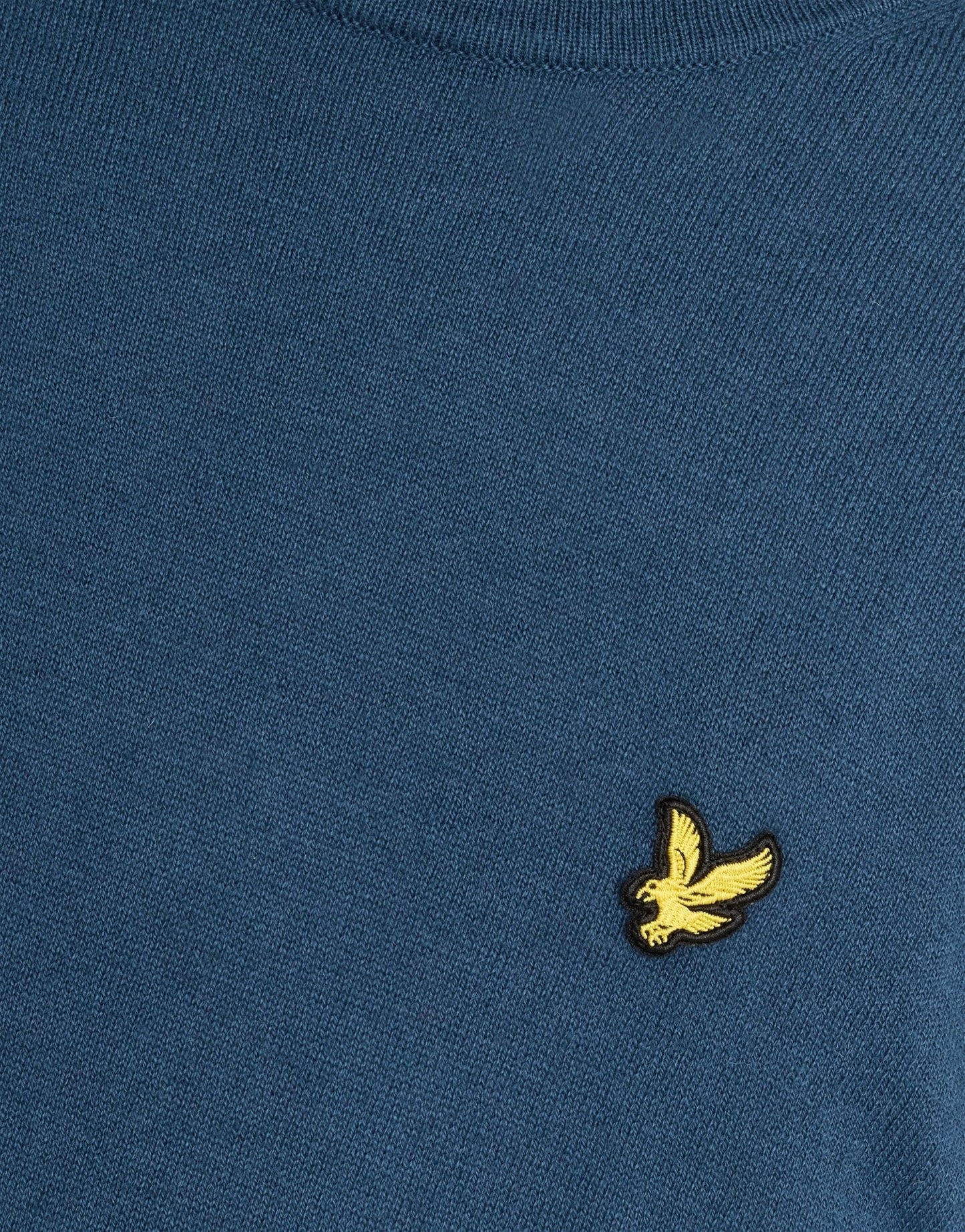 Lyle & Scott Cotton Merino Crew Neck Sweater - Aegean Blue