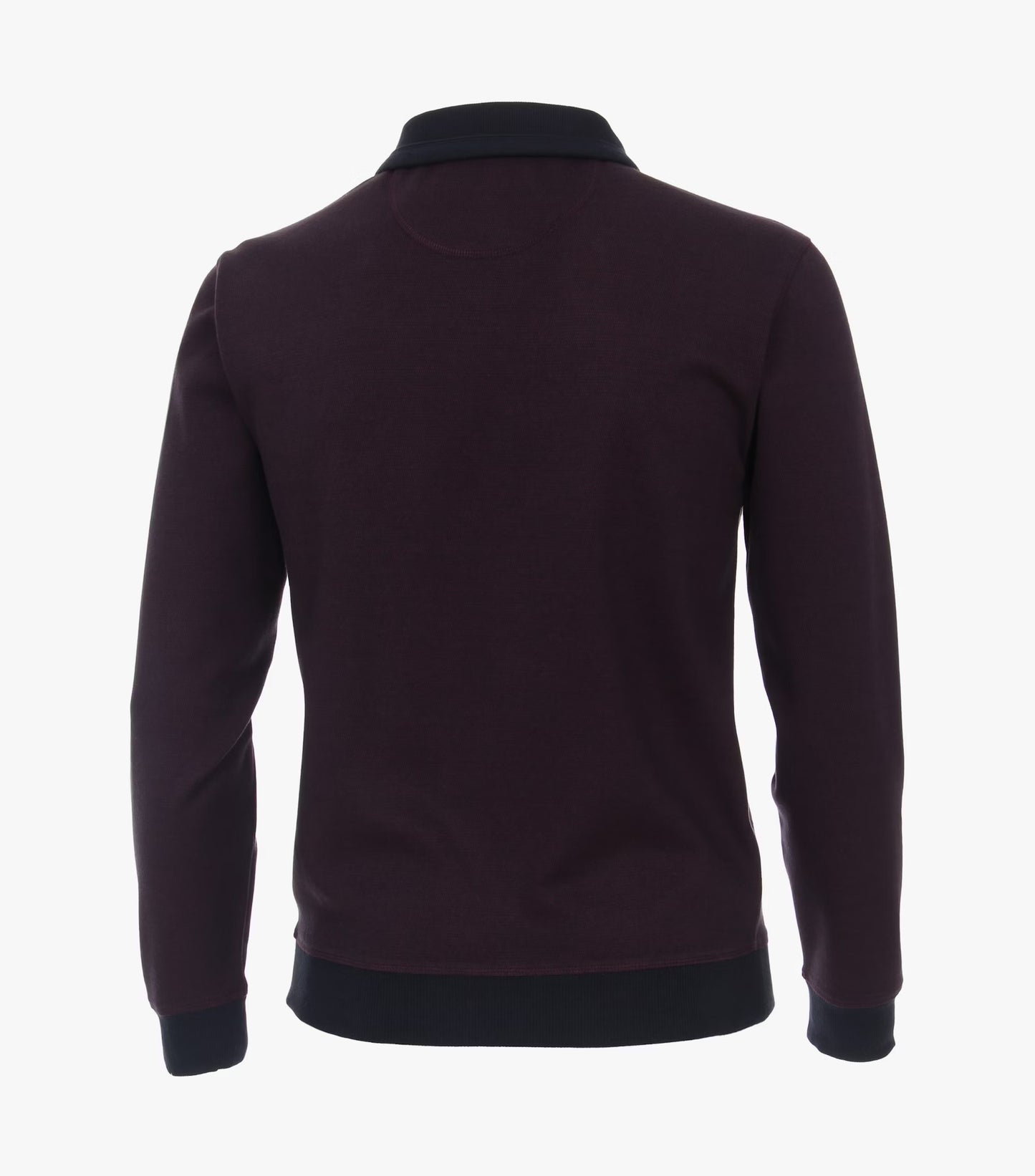 Casa Moda Troyer Half Zip Sweatshirt 433 - Bordeaux Red