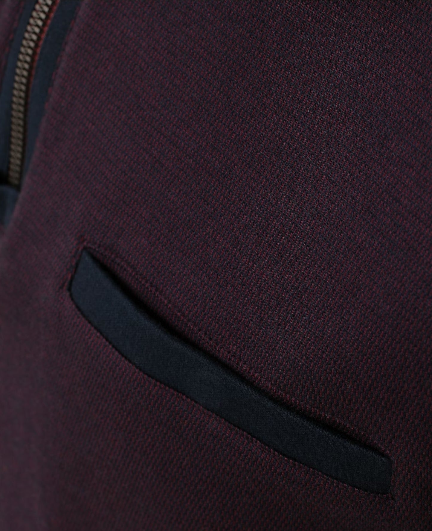 Casa Moda Troyer Half Zip Sweatshirt 433 - Bordeaux Red