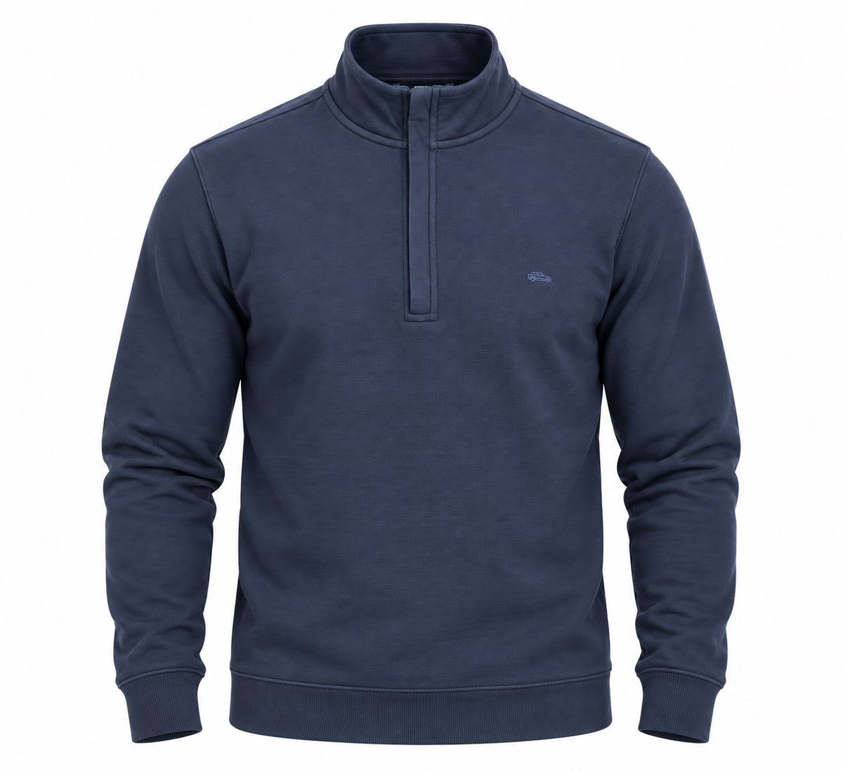 Dario Beltran Half Zip Sweat Shirt - Navy