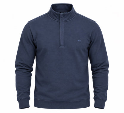 Dario Beltran Half Zip Sweat Shirt - Navy
