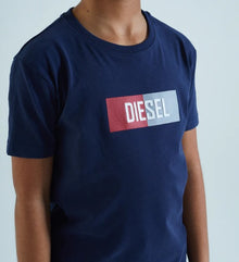 Boys Diesel Gannon Short Sleeve T-Shirt DKB-882 - Navy
