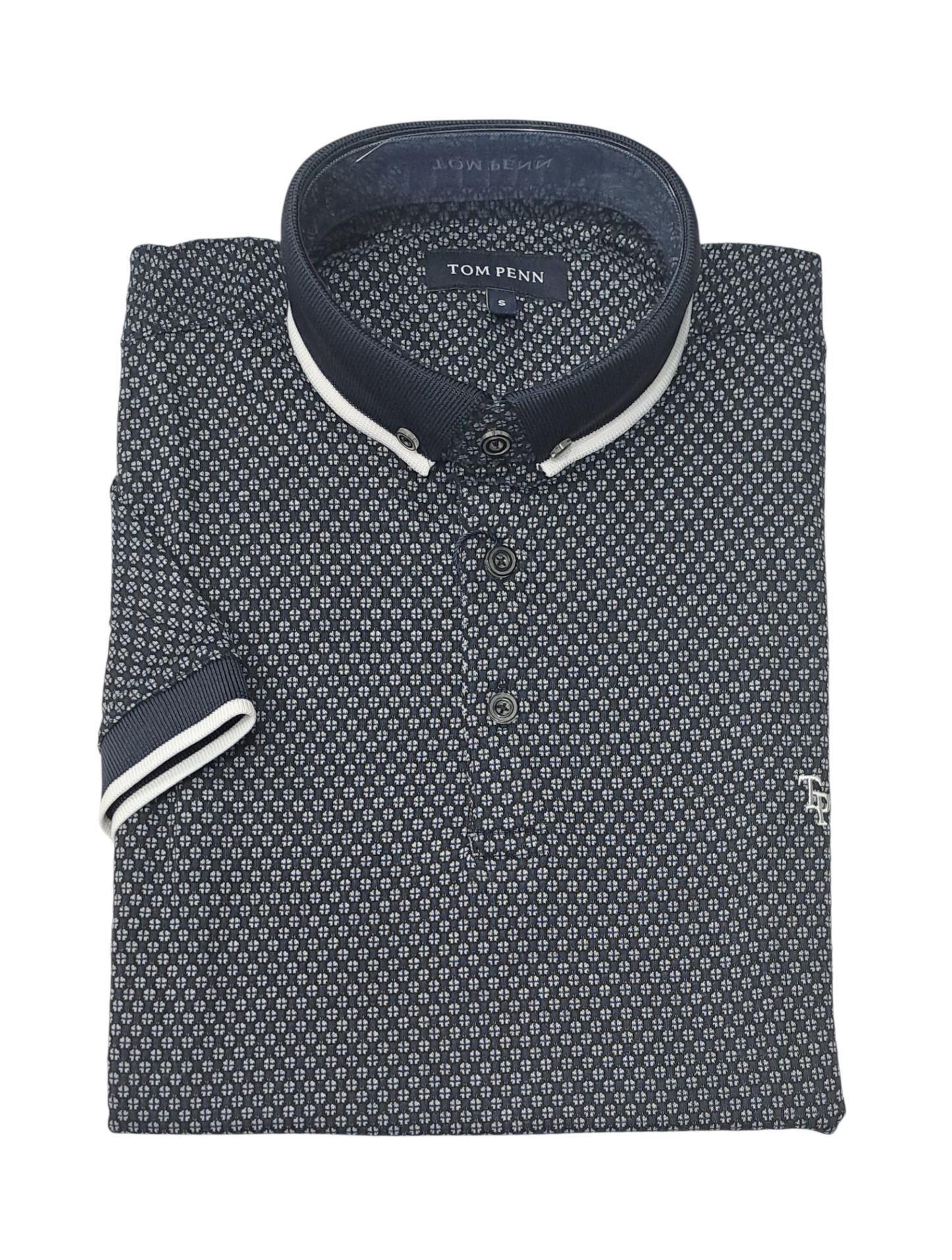 Tom Penn Short Sleeve Polo Shirt TPP-955 - Navy