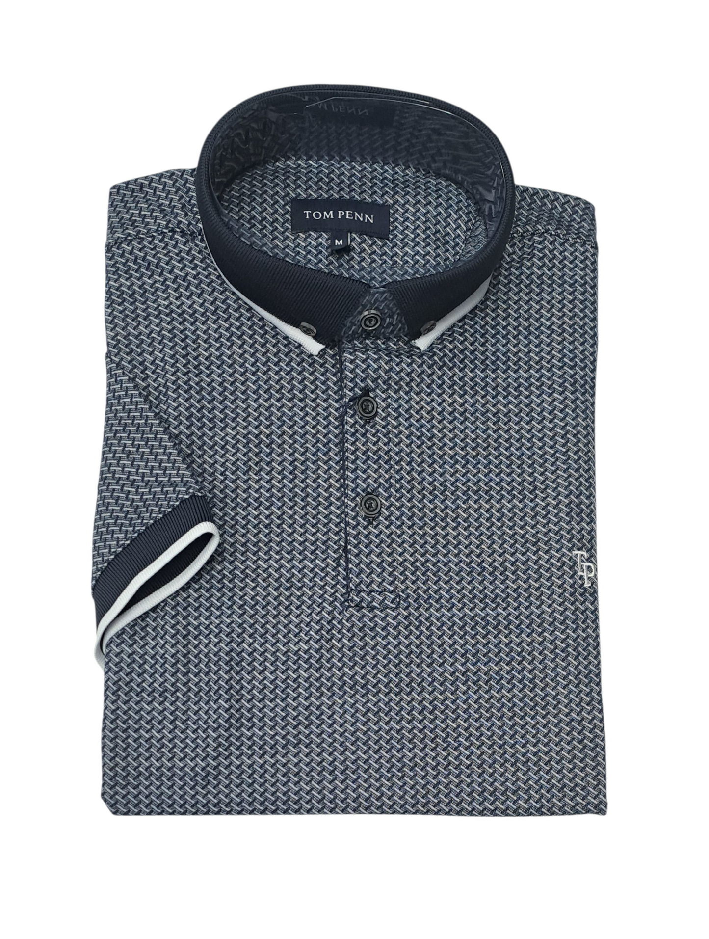 Tom Penn Short Sleeve Polo Shirt TPP-958 - Navy