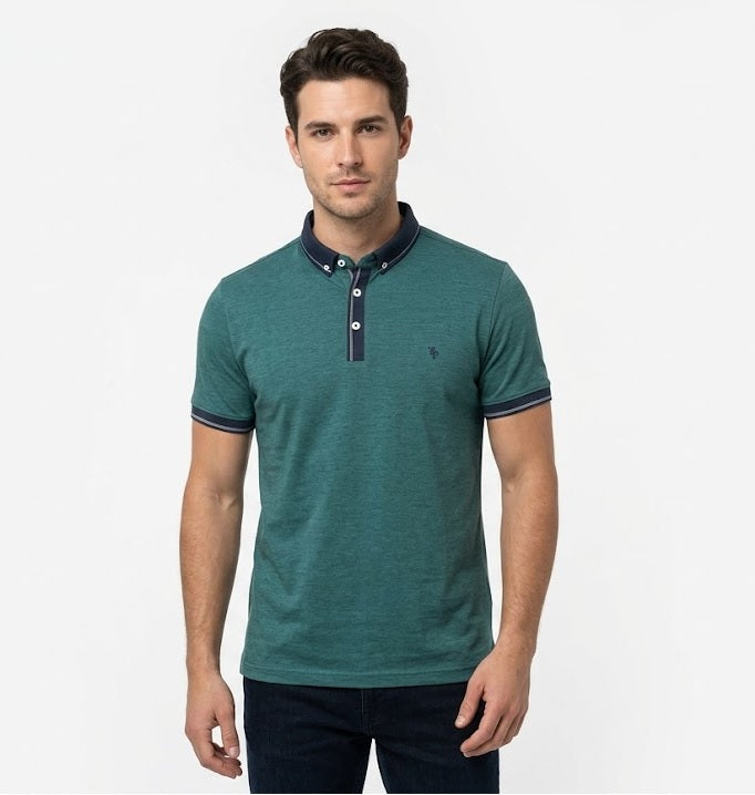 Tom Penn Short Sleeve Polo Shirt TPP-982 - Green