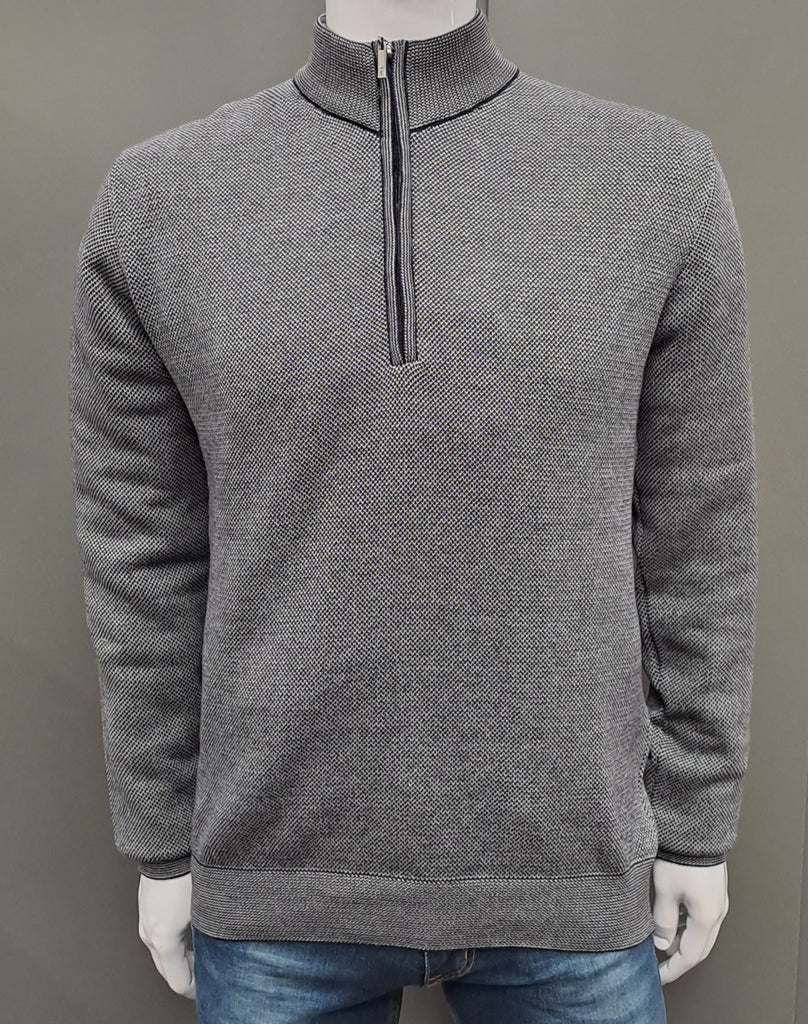 White Label Taylor Half Zip Sweater - Grey