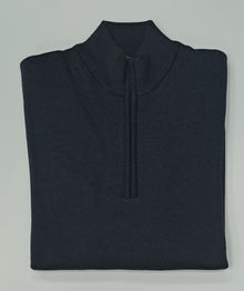 White Label Taylor Half Zip Sweater - Grey/Navy