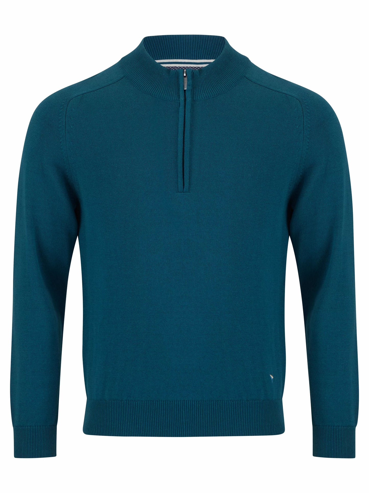 Daniel Grahame Half Zip Long Sleeve Sweatshirt - Dark Teal