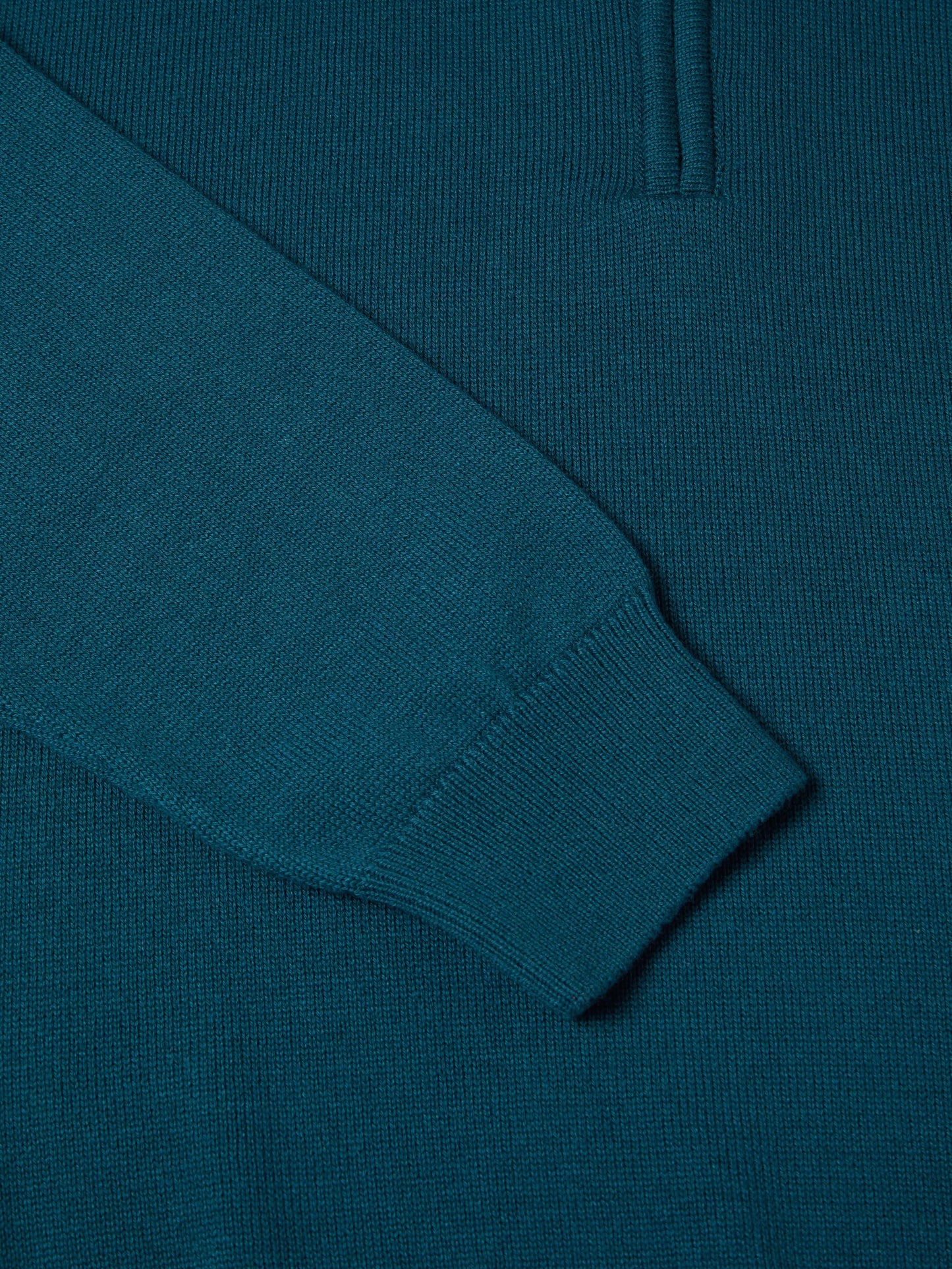 Daniel Grahame Half Zip Long Sleeve Sweatshirt - Dark Teal