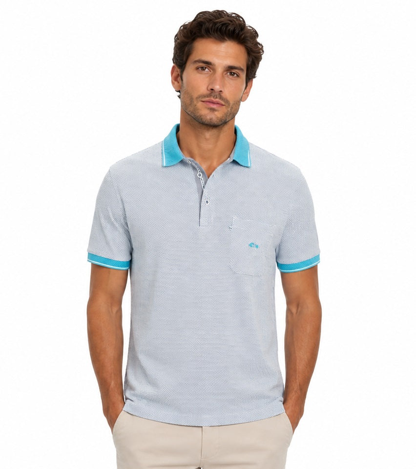Dario Beltran Short Sleeve Polo - Teal