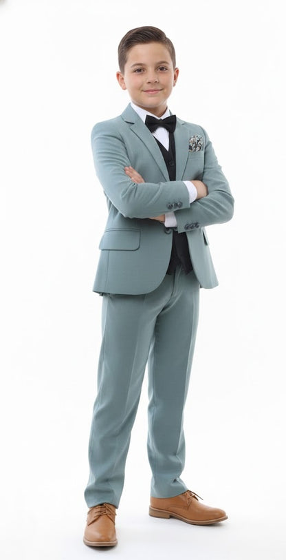 Boys Standar Tedi 3 Piece Suit - Light Green