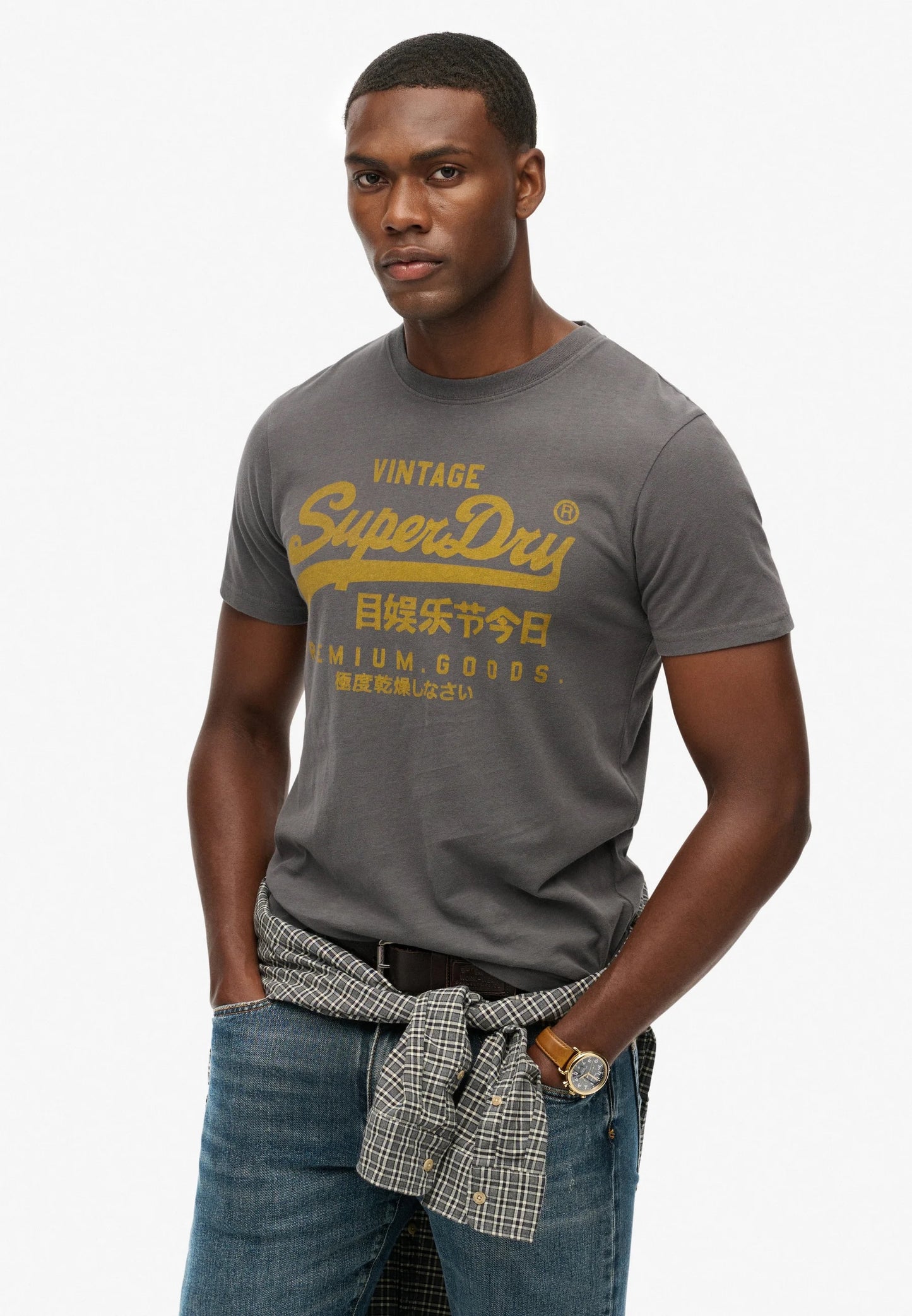 navy superdry tee