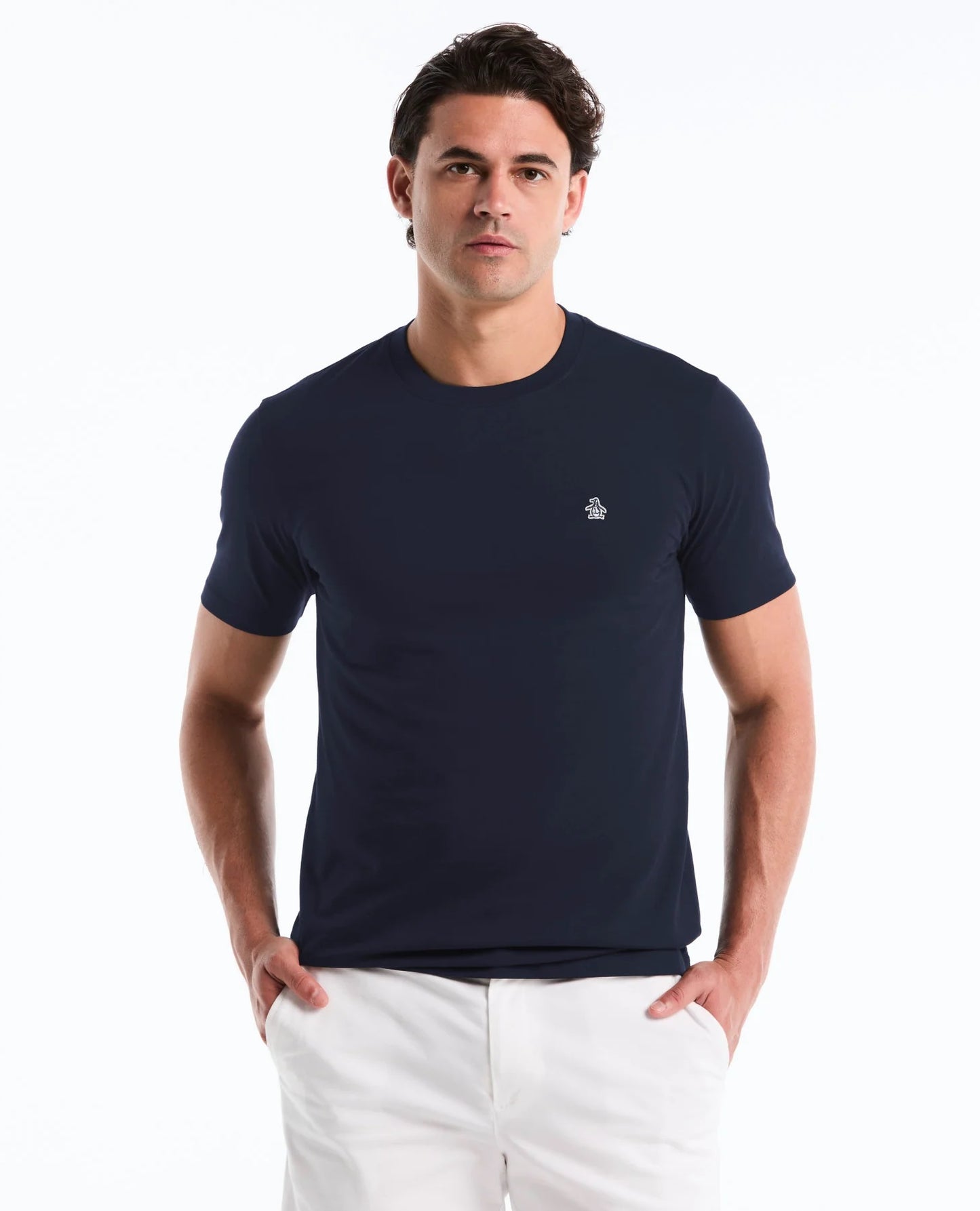 Original Penguin Sticker Pete Logo T-Shirt - Dark Sapphire