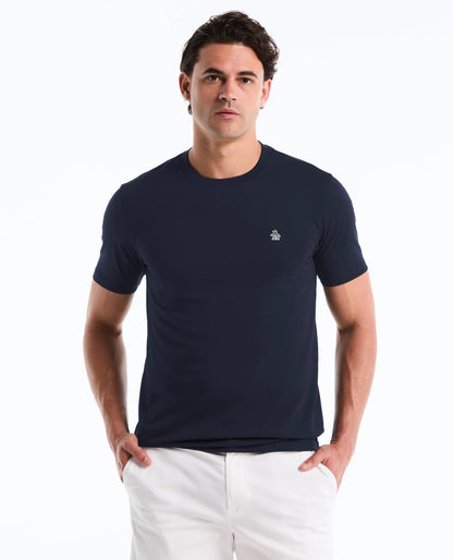 Original Penguin Sticker Pete Logo T-Shirt - Dark Sapphire
