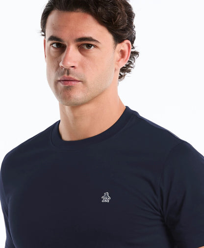 Original Penguin Sticker Pete Logo T-Shirt - Dark Sapphire