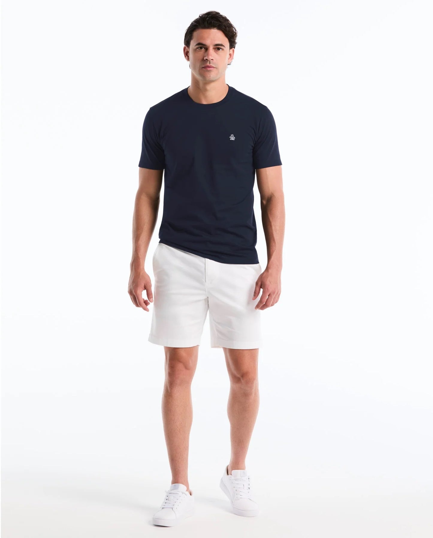 Original Penguin Sticker Pete Logo T-Shirt - Dark Sapphire