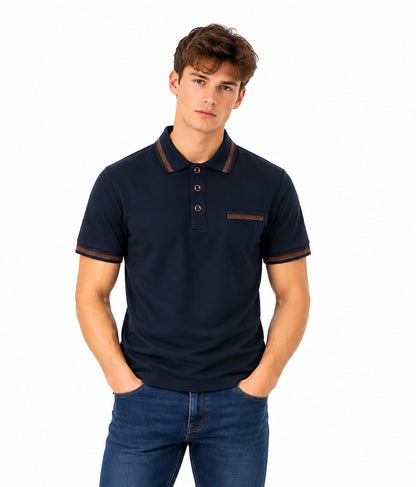 Mish Mash Tempest Polo Shirt - Navy