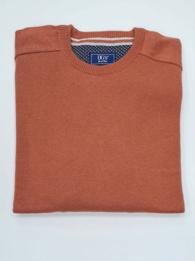 Daniel Grahame Crew Neck Sweater 56 - Terracotta