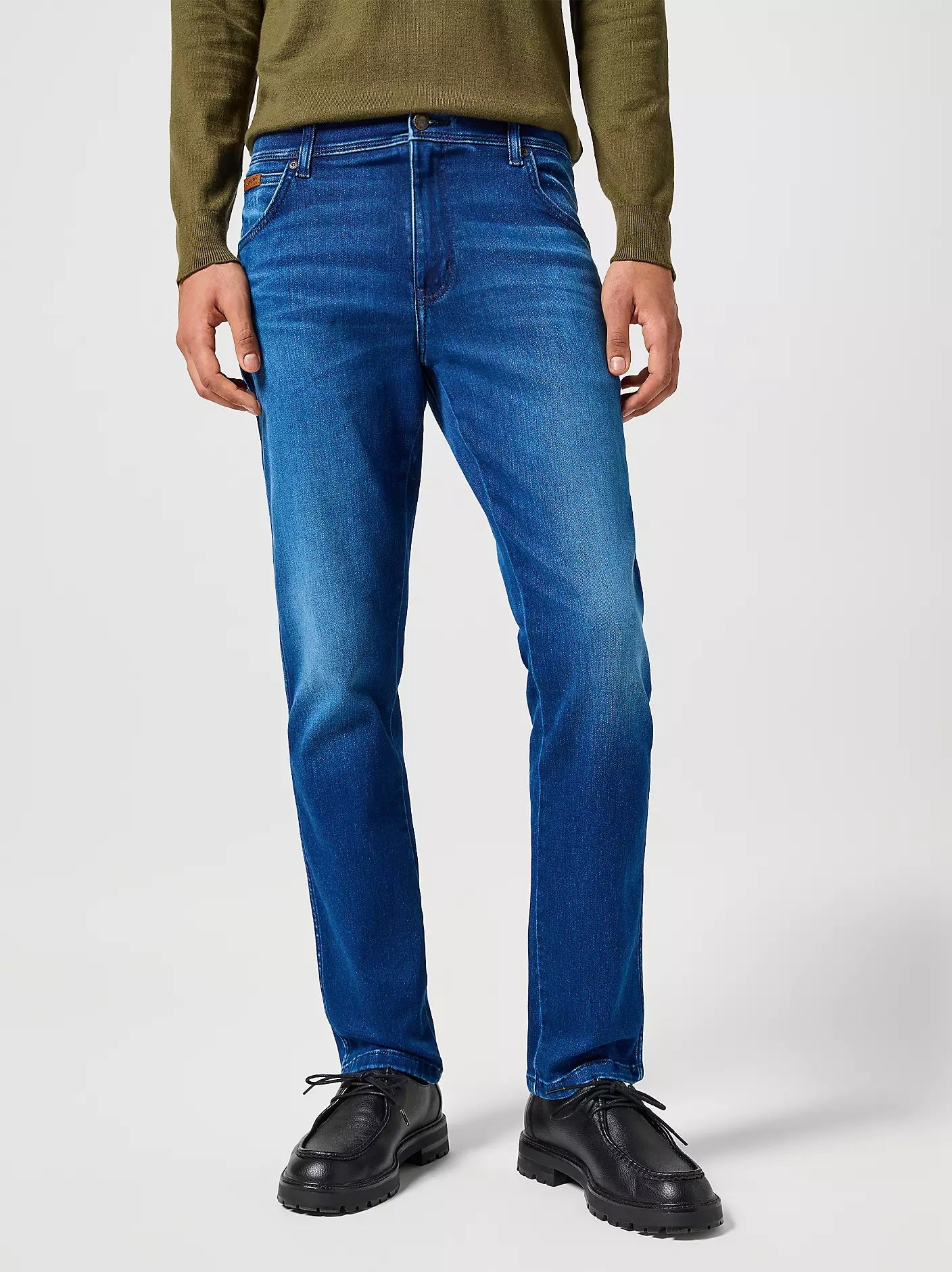 Wrangler Texas Authentic Slim Stretch Jeans - Blue Jam