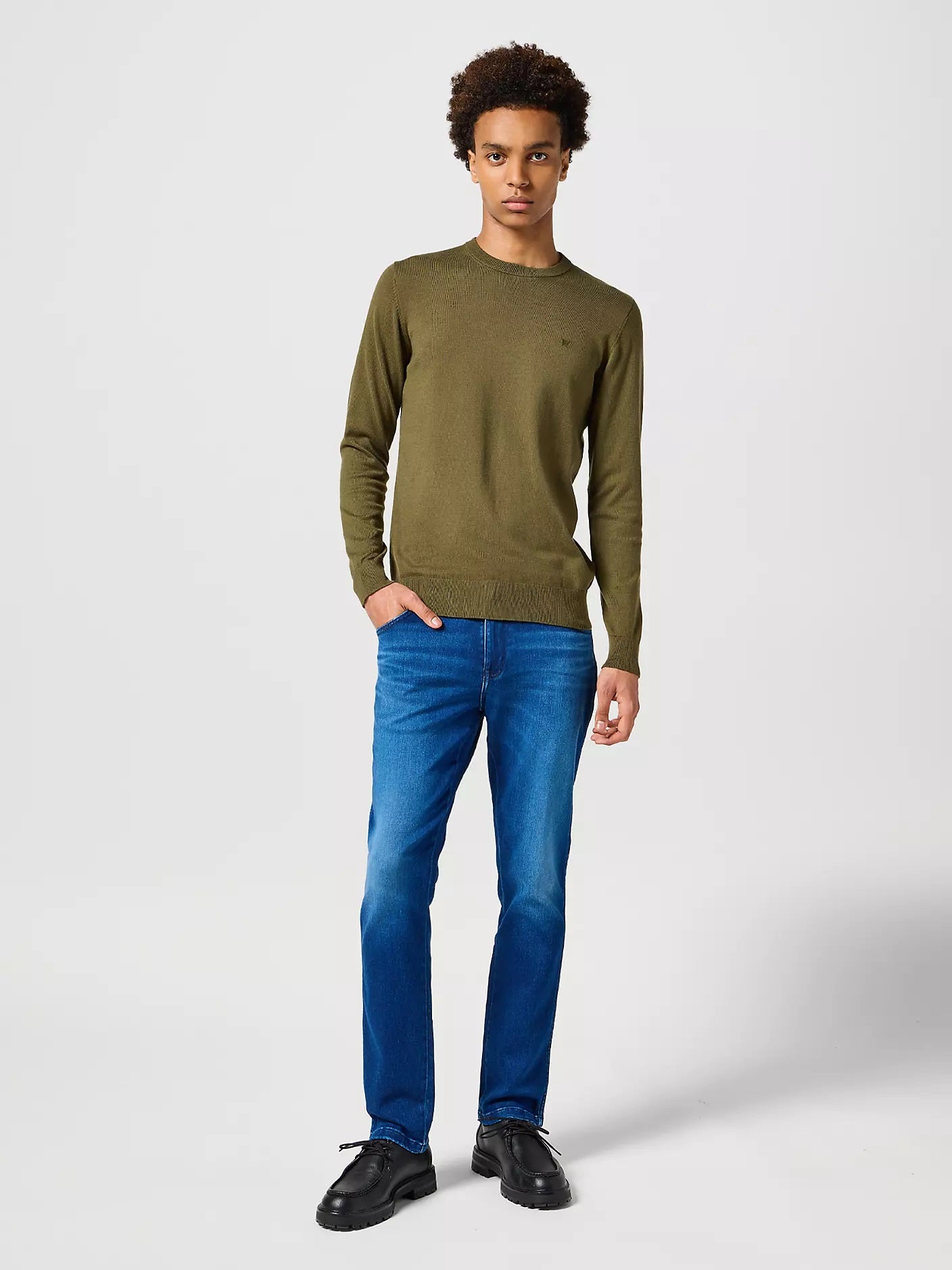 Wrangler Texas Authentic Slim Stretch Jeans - Blue Jam