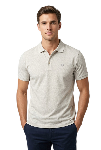 XV KINGS Tiger Shark Polo Shirt - Ecru
