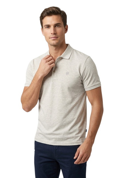 XV KINGS Tiger Shark Polo Shirt - Ecru