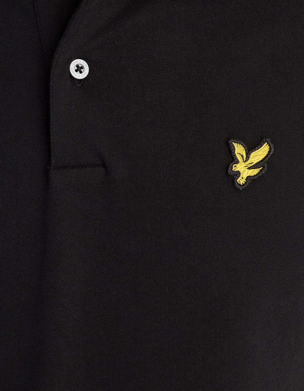 Lyle & Scott Tipped Track Polo Shirt - Jet Black