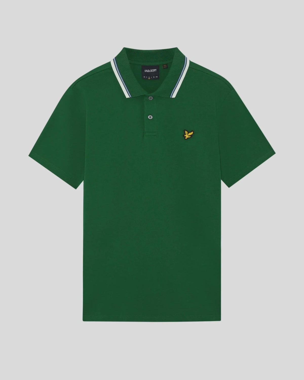 Lyle & Scott Tipped Track Polo Shirt - Clover Green