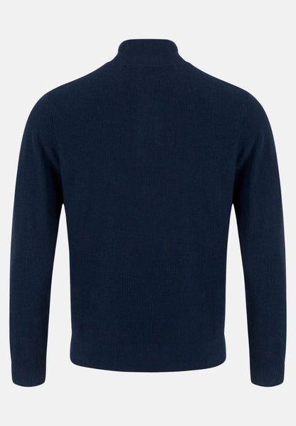 6th Sense Tommy Half Zip Sweater - Indigo