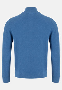 6th Sense Tommy Half Zip Sweater - True Blue