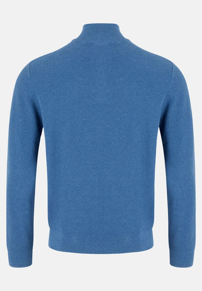 6th Sense Tommy Half Zip Sweater - True Blue