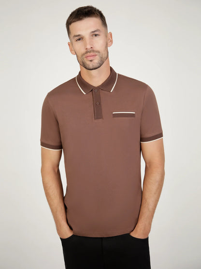 Mish Mash Tonto Regular Fit Polo Shirt - Mocha