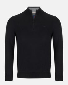 Andre Tory Half Zip Sweater - Black