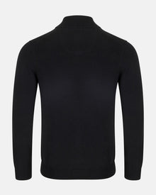 Andre Tory Half Zip Sweater - Black
