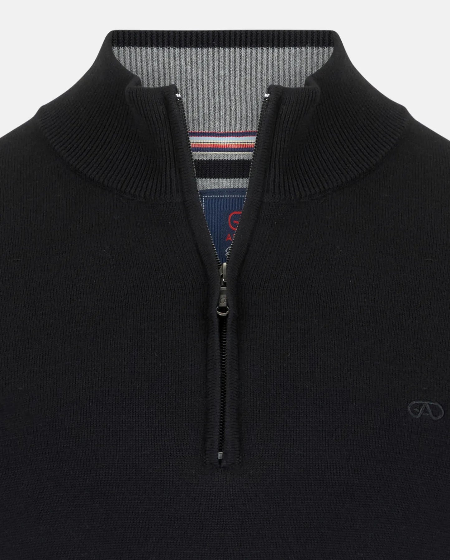Andre Tory Half Zip Sweater - Black