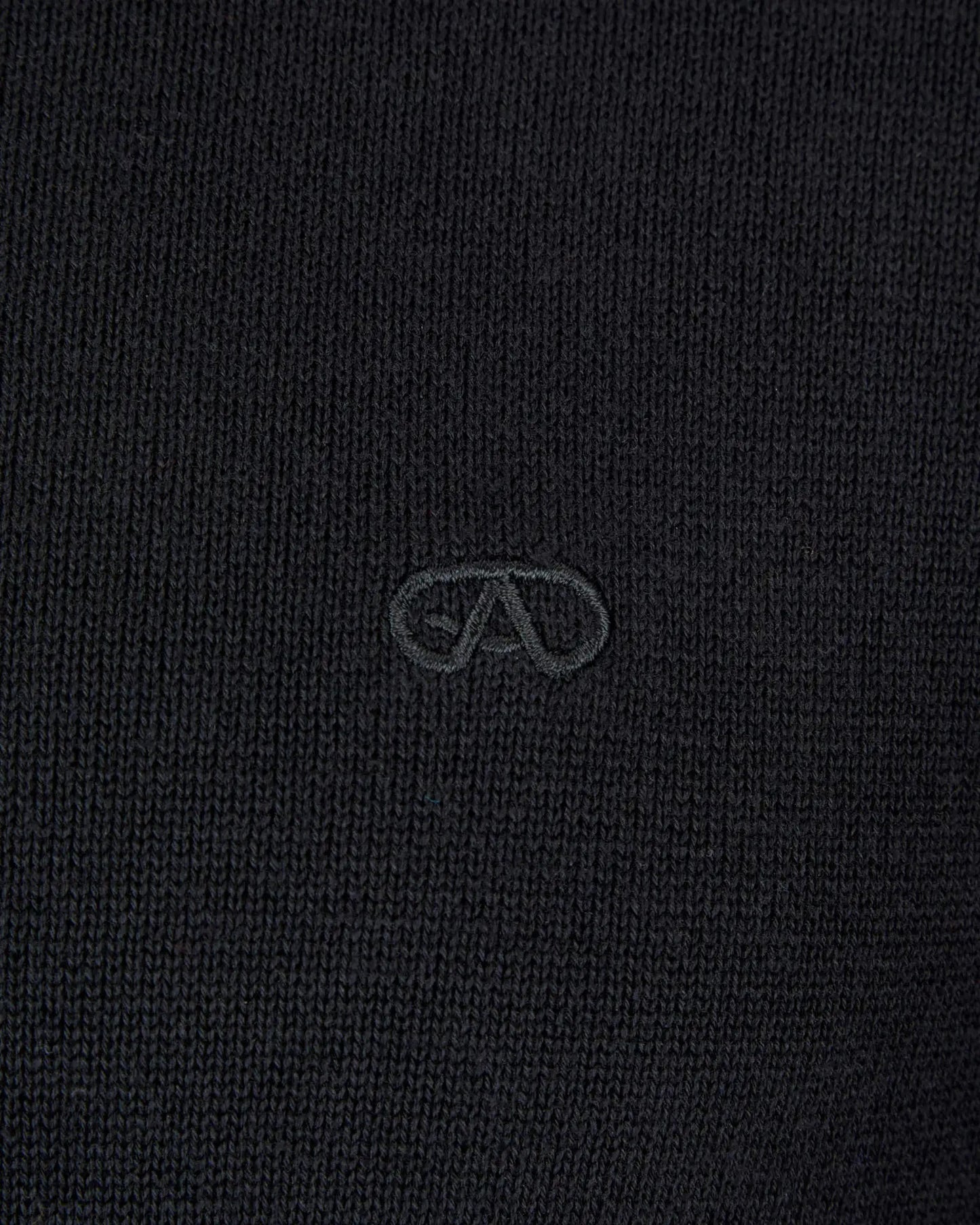 Andre Tory Half Zip Sweater - Black