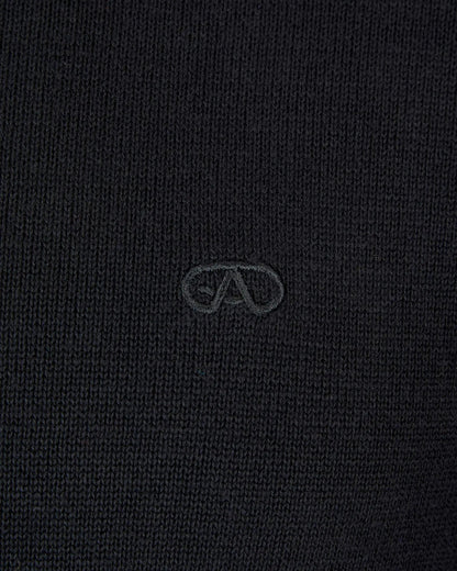 Andre Tory Half Zip Sweater - Black